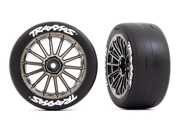 Traxxas 9375R T&W Blk Chrm 2.0 Slick Rear