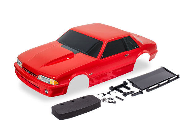 Traxxas 9421R Body Mustang Fox Red