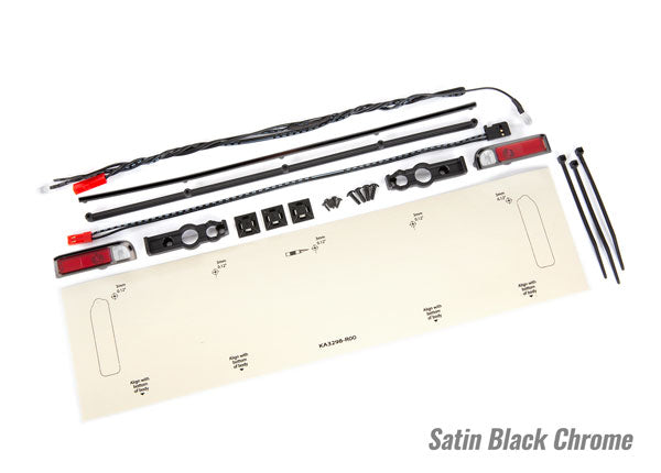 Traxxas 9497A Led Lights/Tail Lights Red, Satin Blk Chrome Trim