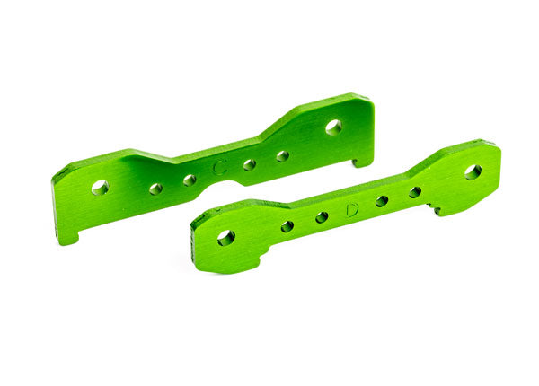 Traxxas 9528G Tie Bars Rear Aluminum Green