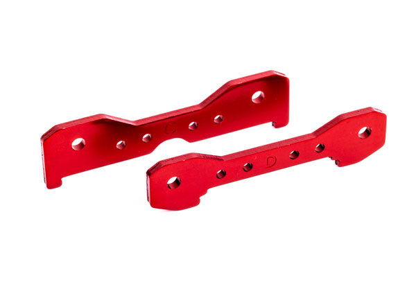 Traxxas 9528R Tie Bars Rear Aluminum Red