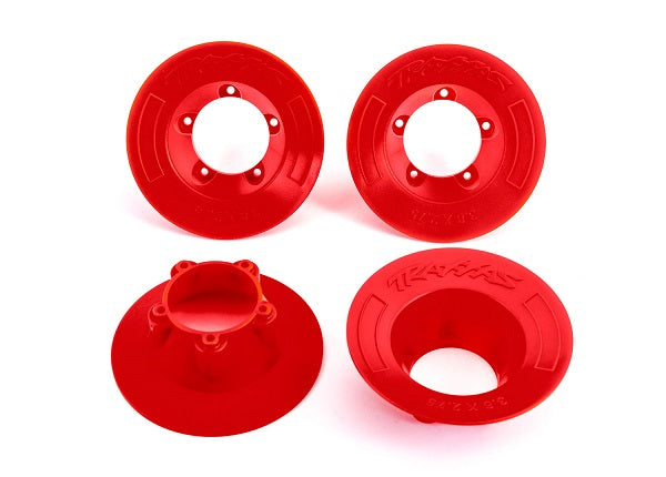 Traxxas 9569R Wheel Covers Red (9572)