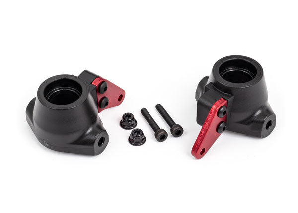 Traxxas 9637R Steering Block Arms Alum Red