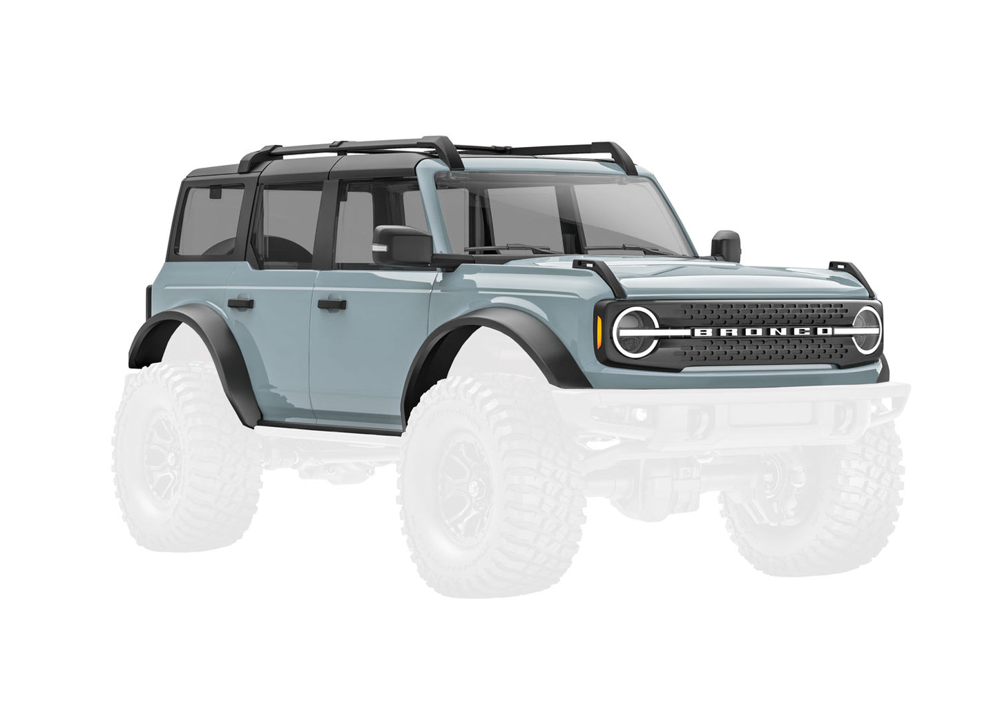 Traxxas 9711-Gray Body Trx-4M Bronco Cactus Gray