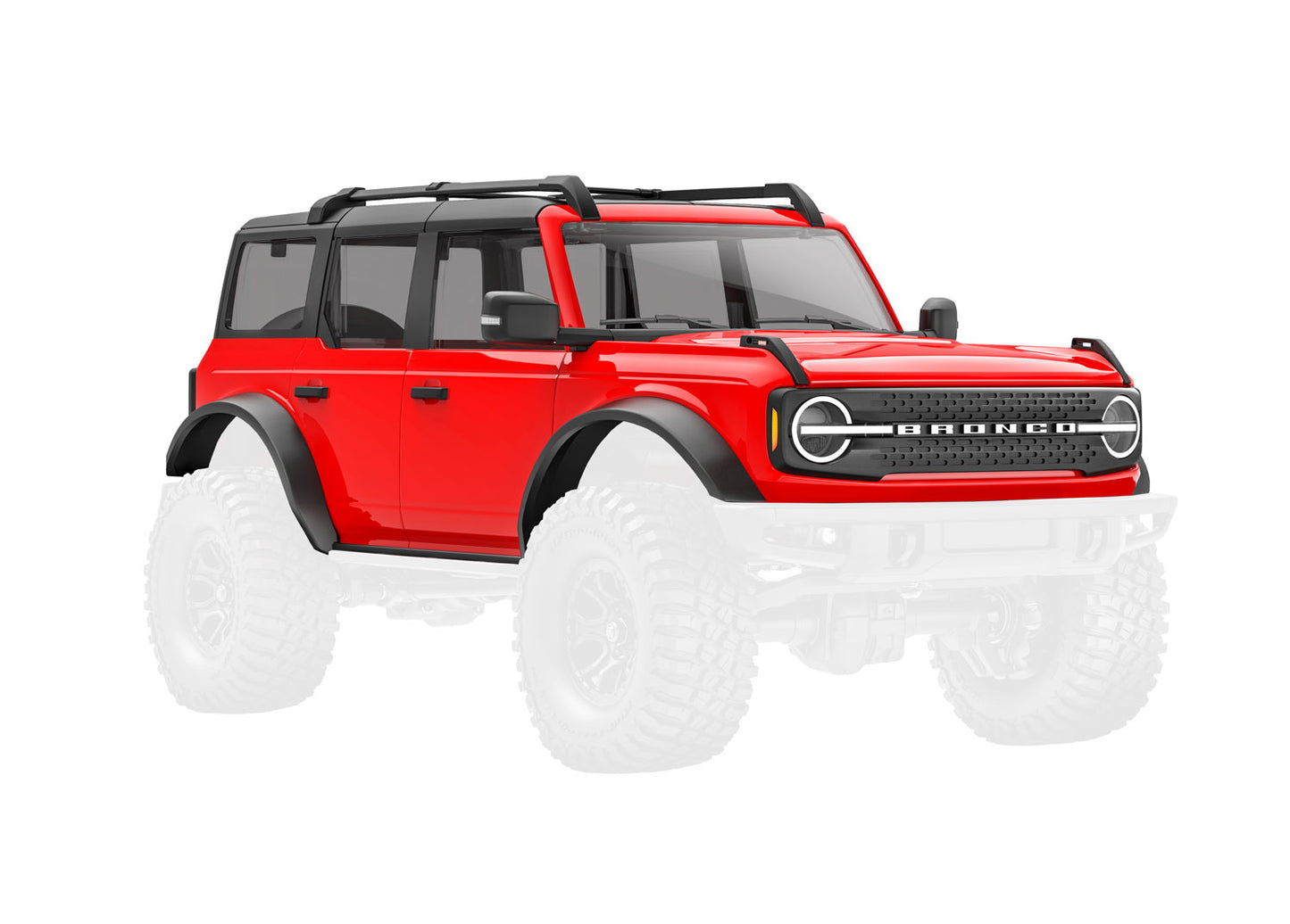 Traxxas 9711-Red Body Trx-4M Bronco Red