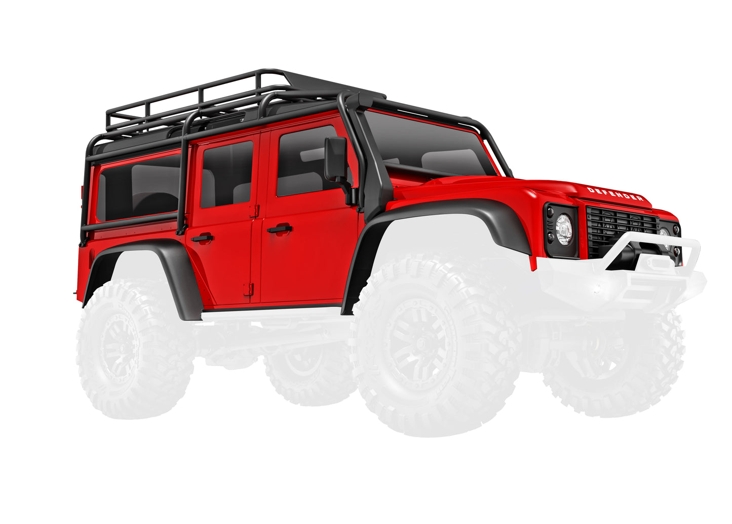 Traxxas 9712-Red Body Trx-4M Defender Red