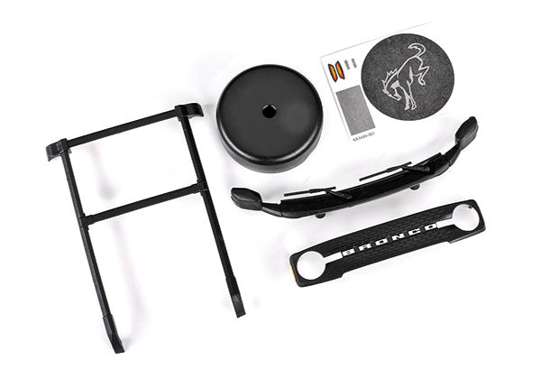 Traxxas 9715 Roof Rack/Tire Cvr 9711 Body