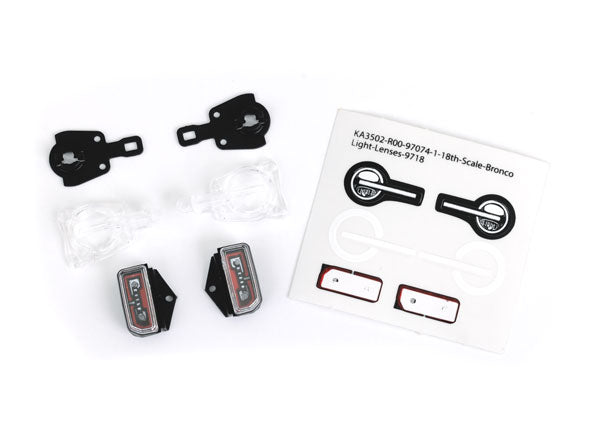 Traxxas 9718 Led Lenses F&R Cmplt Set