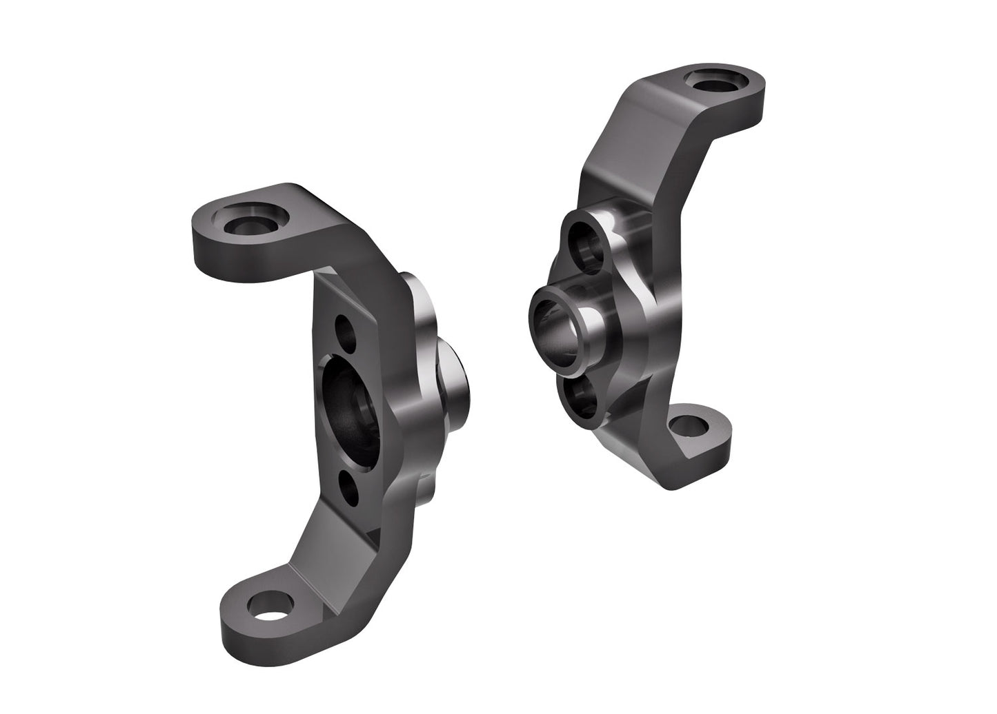 Traxxas 9733-Gray Caster Blocks L&R Drk Titan