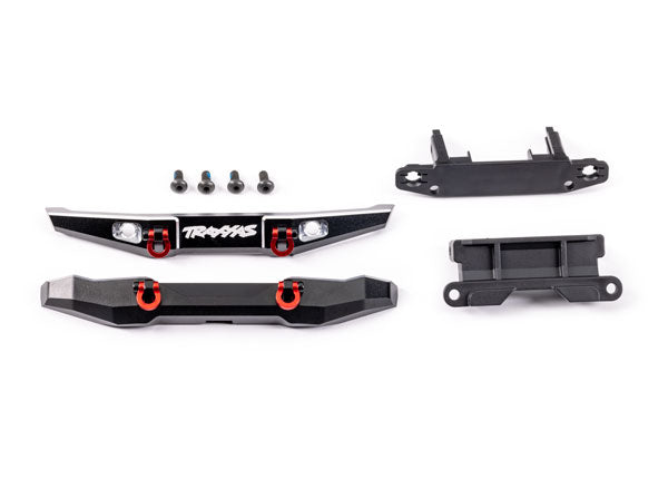 Traxxas 9735X Bumper Front (1) Rear (1) Alum Blk