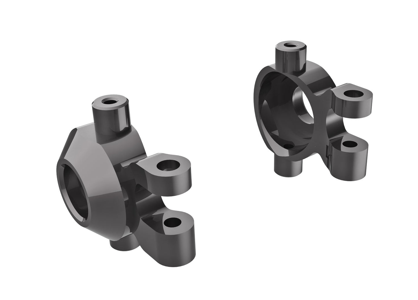 Traxxas 9737-Gray Steering Blocks L&R Drk Titan