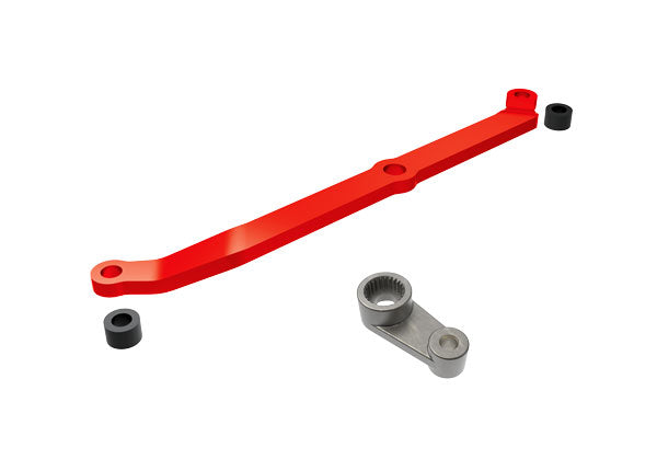 Traxxas 9748-Red Steerng Lnk Alum Red/Servo Hrn