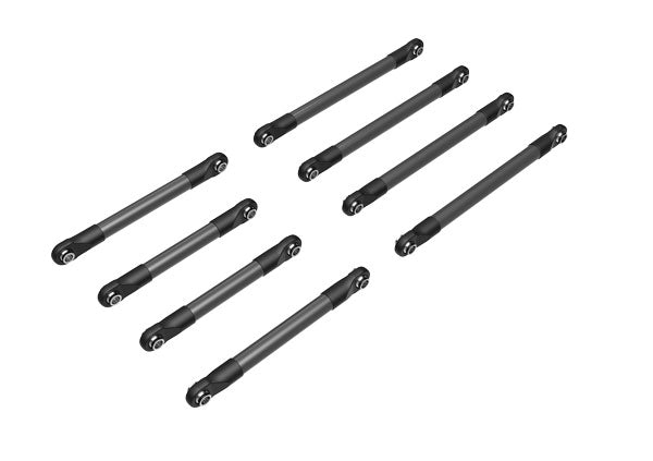 Traxxas 9749-Gray Susp Link Set F&R Alm Drk Titan