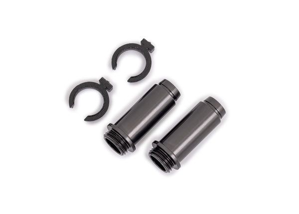 Traxxas 9763-Gray Shock Body Dark Titanium
