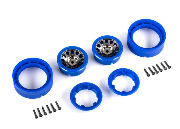 Traxxas 9781-Blkbl Whl Mthd 105 Satn Blk Chr 1.0"