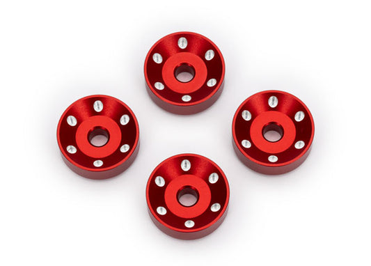 Traxxas 10257-Red Wheel Washers Alum Red