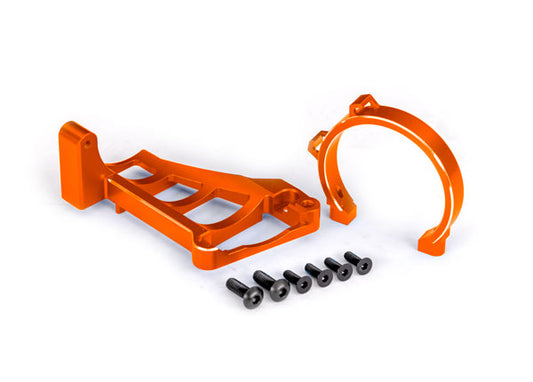 Traxxas 10262-Orng Motor Mnts Orng Alum For 3483