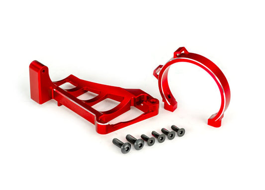 Traxxas 10262-Red Motor Mounts Red Alum For 3483