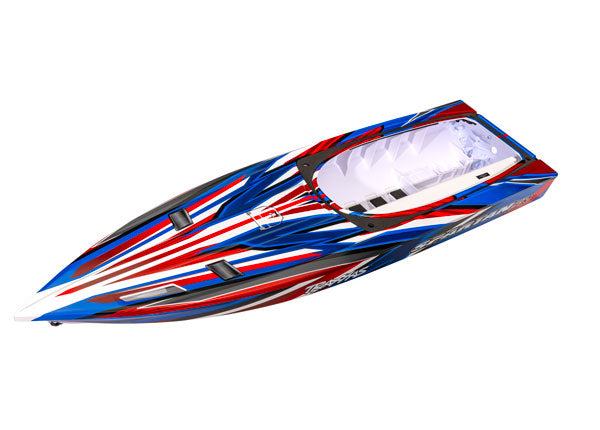 Traxxas 10315-Red Hull Spartan Sr Red Graphics