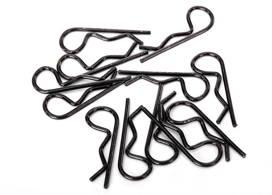 Traxxas 1834A Body Clips Blk Stndrd (12)