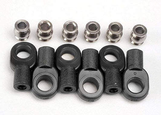 Traxxas 2742X Rod Ends Shrt/Hollow Balls (6)