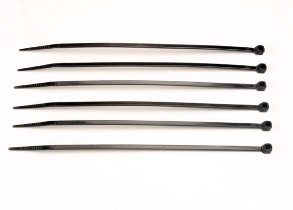 Traxxas 3155 Cable Ties Medium Black (6)