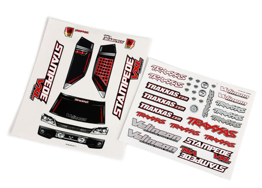 Traxxas 3613R Decal Stampede Vxl