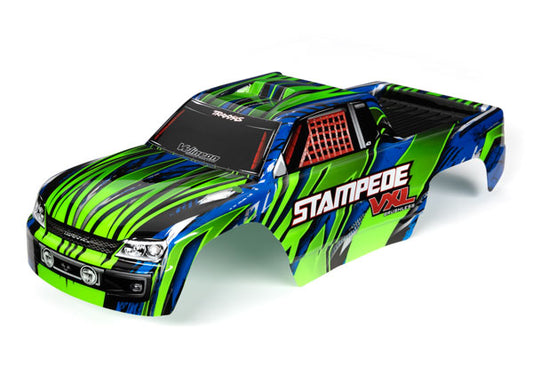 Traxxas 3620G Stmpd Vxl, Body, Grn/Blu