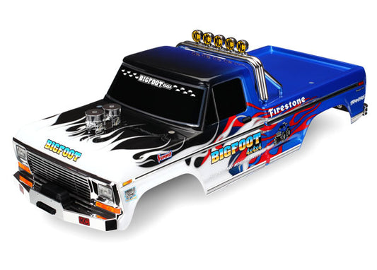 Traxxas 3653 Body Bigfoot Flame Decal Appld