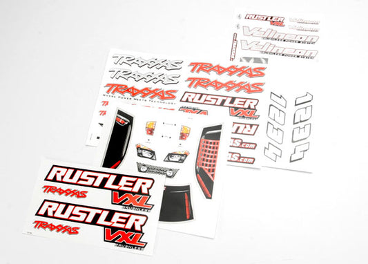Traxxas 3713R Decal Rustler Vxl