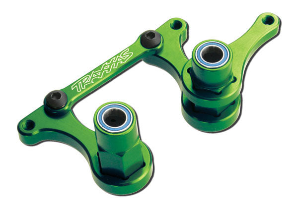 Traxxas 3743G Bellcranks/Draglink Alum Green