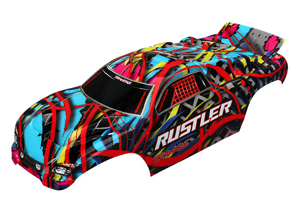 Traxxas 3749 Body Rustler Hwn Decals Appld