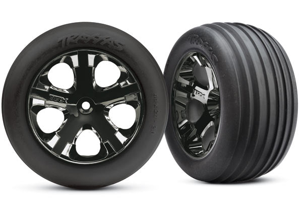 Traxxas 3771A T&W All Star Blk Chrm/Ribbd