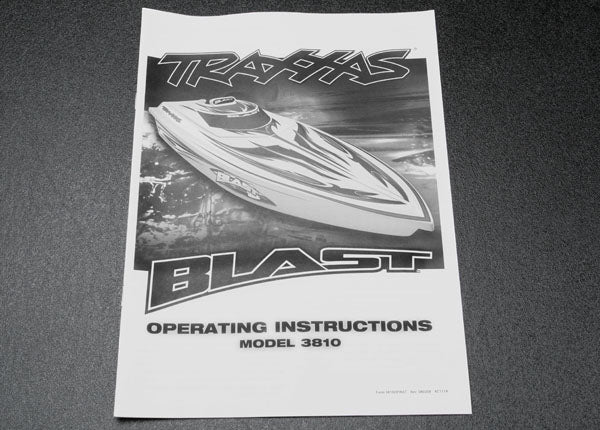 Traxxas 3899X Owners Manual Blast