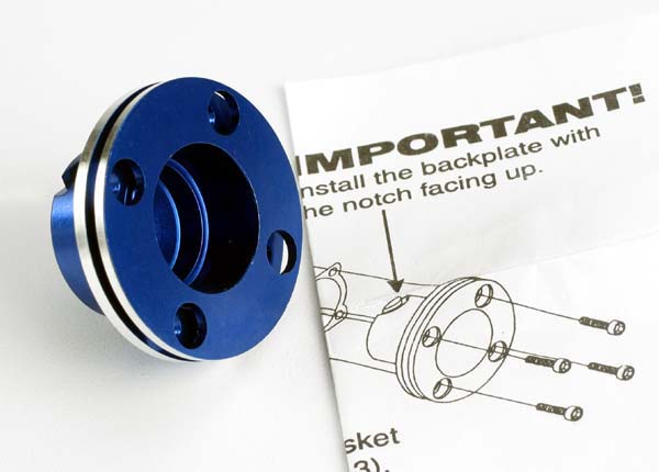 Traxxas 4012 Backplate Alum Blue Non-Recoil