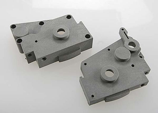 Traxxas 4491A Gearbox Halves (Grey) (L/R)