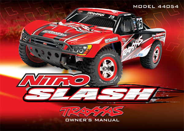 Traxxas 4498 Owners Manual Nitro Slash