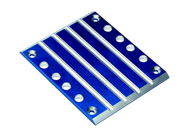 Traxxas 4947X Skidplate Aluminum Blue F/R