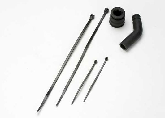 Traxxas 5245X Pipe Coupler Blk/Deflector