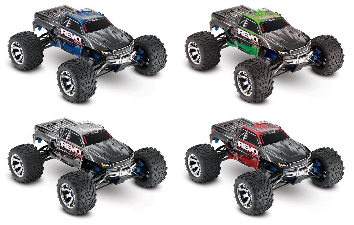 Traxxas 53097-3-Blue Revo 3.3 4Wd Nitro Monster Tru