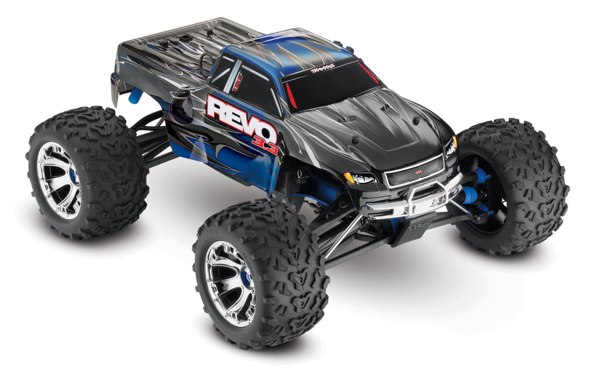 Traxxas 53097-3-Blue Revo 3.3 4Wd Nitro Monster Tru