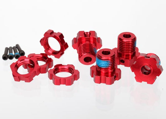 Traxxas 5353R Wheel Hub/Nuts 17Mm Splnd Red