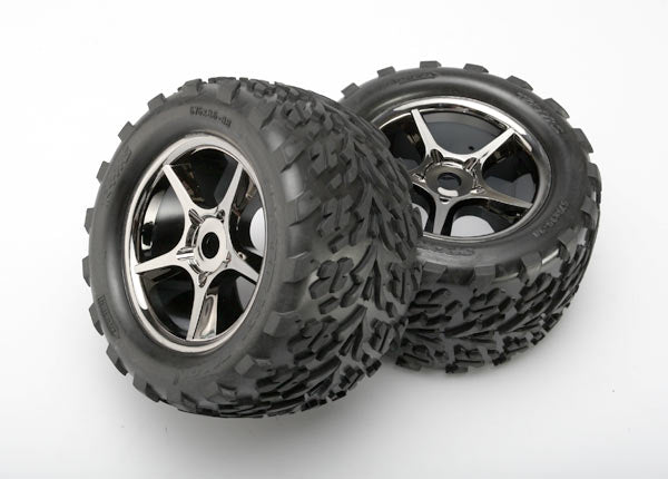 Traxxas 5374X T&W Gemini Blk Chrm/Talon 17Mm