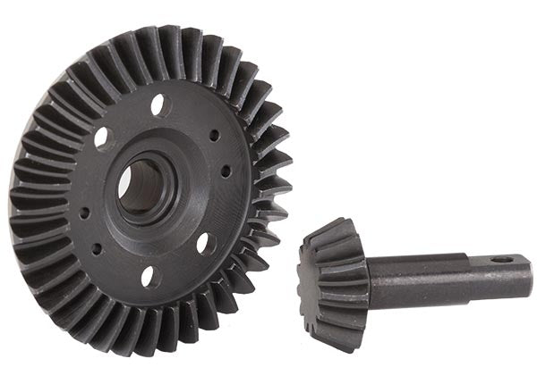Traxxas 5379R Ring Gear/Diff/Pinion Gear (Machined, Spiral Cut)