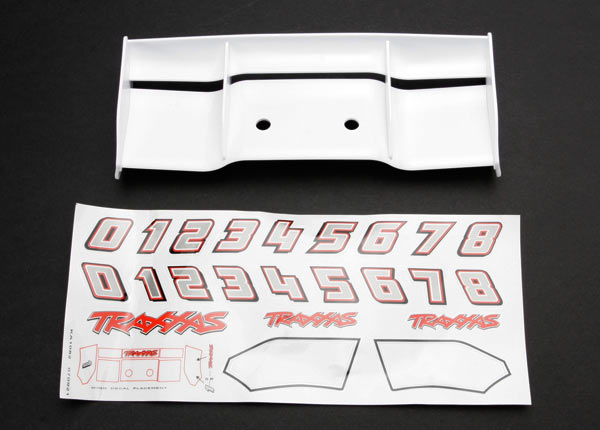 Traxxas 5412 Wing Revo (White)/ Decal Sheet