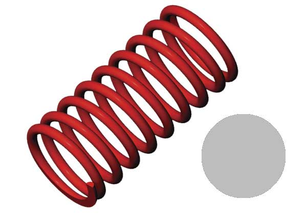 Traxxas 5442 Springs Gtr 4.9 Rate Red