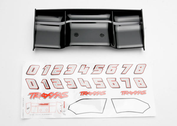 Traxxas 5446 Wing Revo (Black)/ Decal Sheet
