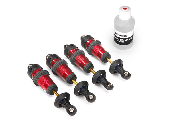 Traxxas 5460R Shocks Gtr Tin Shaft Red Body