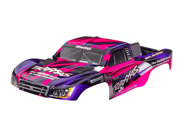 Traxxas 5851G Slash 2Wd, Body, Grn/Blue