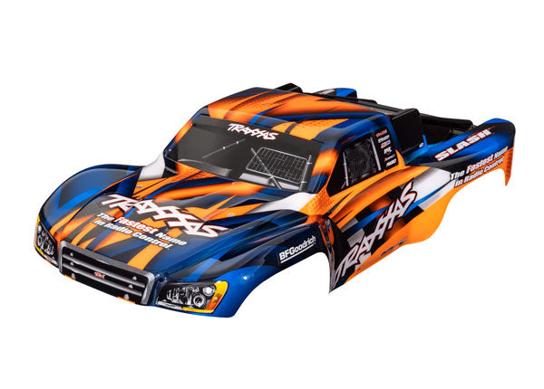 Traxxas 5851T Slash 2Wd, Body, Orng/Blue